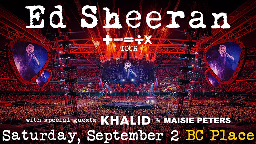 Ed Sheeran + - = ÷ x Tour in Vancouver on 2 September 2023
